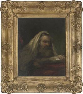 Rabbi Reading The Scriptures by Harmenszoon van Rijn Rembrandt