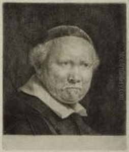 Lieven Willemsz Van Coppenol, Writing Master: Larger Plate by Harmenszoon van Rijn Rembrandt