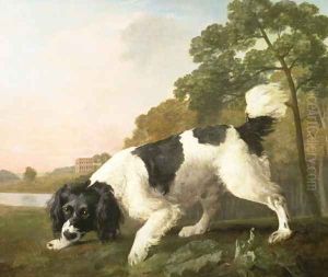 A Spaniel in a Landscape, 1771 by George Stubbs