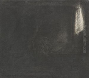 St. Jerome In A Dark Chamber (b., Holl. 105; H. 201; Bb.42-e) St. Jerome In A Dark Chamber (b., Holl. 105; H. 201; Bb.42-e)