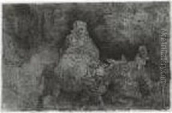 The Flight Into Egypt (b., Holl. 55; H. 276; Bb. 54-d) - view 1