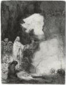 The Raising Of Lazarus (b., Holl. 72; H. 198; Bb. 42-b) by Harmenszoon van Rijn Rembrandt