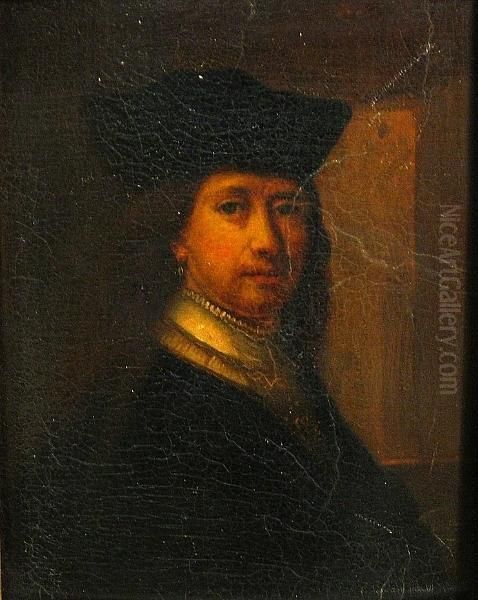 A Portrait Of A Gentleman, Half-length, Wearing A Hat - view 1