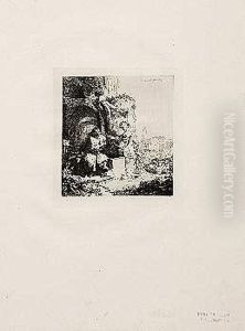 Jesus Y La Samaritana by Harmenszoon van Rijn Rembrandt