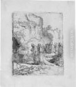 Christus Zugrabe Getragen by Harmenszoon van Rijn Rembrandt