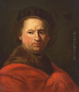 A Self Portrait by Harmenszoon van Rijn Rembrandt