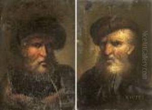 Paar Miniaturportrats by Harmenszoon van Rijn Rembrandt