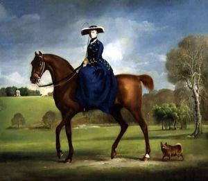 The Countess of Coningsby in the Costume of the Charlton Hunt, c.1760 by George Stubbs