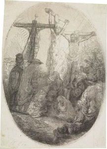 Christ Crucified Between The Two Thieves: An Ovalplate