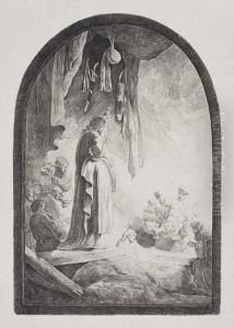 The Raising Of Lazarus: The Larger Plate by Harmenszoon van Rijn Rembrandt