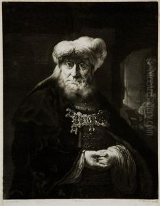A Jew Rabbi by Harmenszoon van Rijn Rembrandt