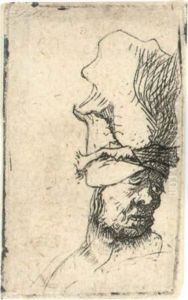 Head Of A Man In A High Cap