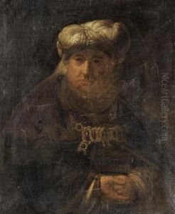Portrait Of An Elderly Gentleman, Half Length, In Oriental Dress