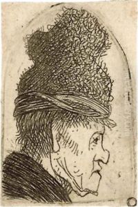 A Grotesque Profile: Man In A High Cap A Grotesque Profile: Man In A High Cap