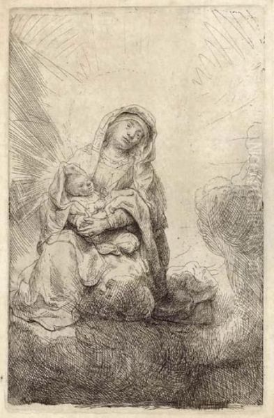 The Virgin And Child In The Clouds - view 1