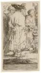 Christ Healing The Sick: A Fragment by Harmenszoon van Rijn Rembrandt