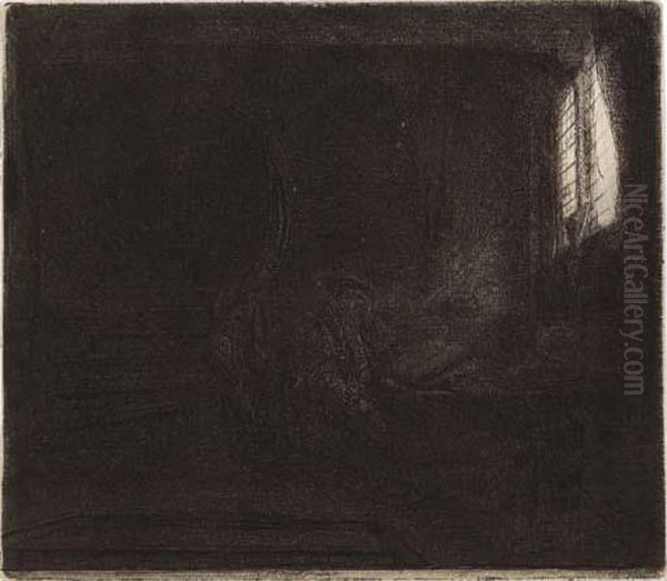 Saint Jerome In A Dark Chambe - view 1