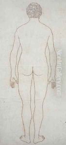 Study of the Human Figure, Posterior View, from A Comparative Anatomical Exposition of the Structure of the Human Body with that of a Tiger and a Common Fowl, c.1795-1806 10 by George Stubbs