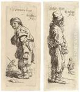 A Peasant Calling Out: 'tis Vinnich Hout' by Harmenszoon van Rijn Rembrandt