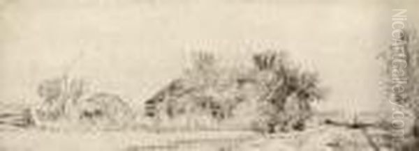 Landscape With A Road Beside A Canal - view 1