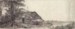 Landscape With A Cottage And A Large Tree