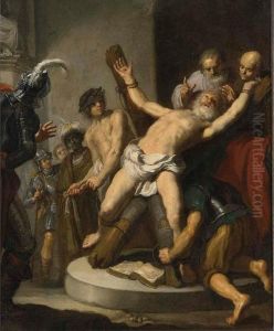 The Crucifixion Of St. Peter by Harmenszoon van Rijn Rembrandt