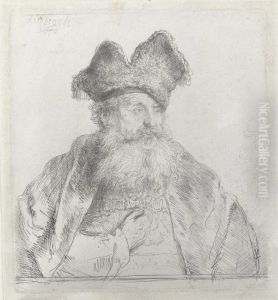Old Man With A Divided Fur Cap