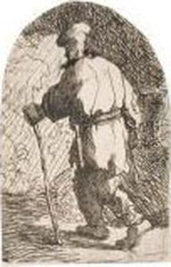 The Flight Into Egypt, A Sketch by Harmenszoon van Rijn Rembrandt