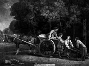 Labourers, engraved by the artist, pub. 1789 by George Stubbs
