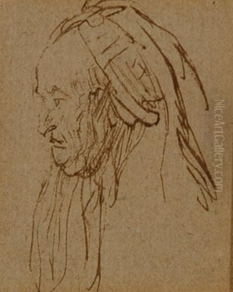 Head Of An Old Woman - view 1