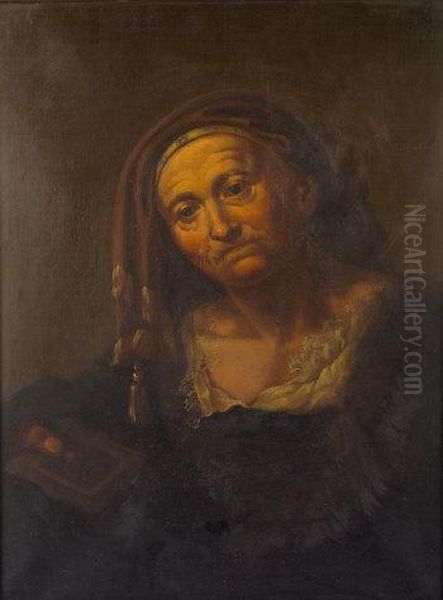 Seated Portrait Of An Elderly Lady - view 1
