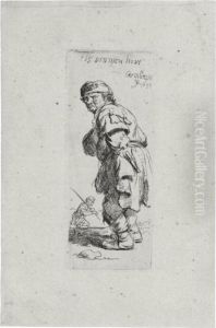 A Peasant Calling Out: 'tis Vinnich Kout (b., Holl. 177; H. 114; Bb. 34-e) by Harmenszoon van Rijn Rembrandt