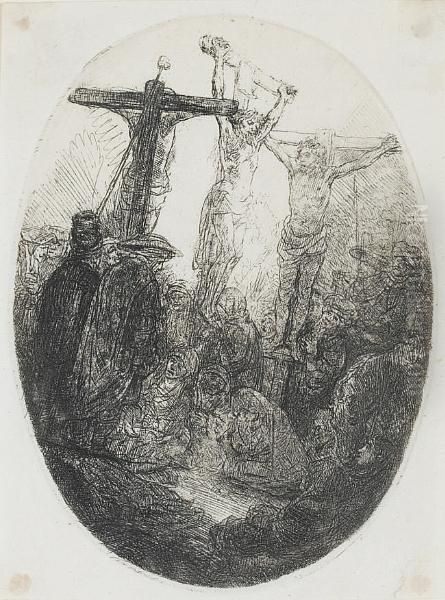 Christ Crucified, An Oval Plate (bartsch 79) - view 1