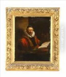 Portrait Of A Gentleman Wearing A Ruff by Harmenszoon van Rijn Rembrandt