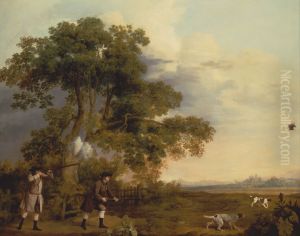 Two Gentlemen Shooting by George Stubbs