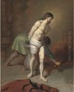 Christ At The Column by Harmenszoon van Rijn Rembrandt