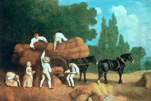 The Harvest Wagon by George Stubbs