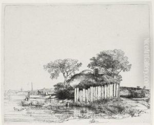 Cottage With A White Paling (b., Holl. 232; H. 203; Bb. 52-e)