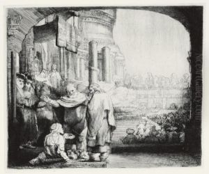 Peter And John Healing The 
Cripple At The Gate Of The Temple (b., Holl. 94; H. 301; Bb. 59-a)
