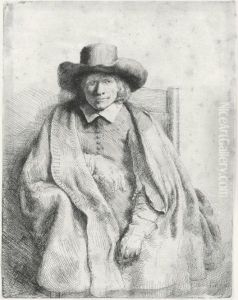 Clement De Jonghe, Printseller (b., Holl. 272; H. 251; Bb. 51-c) by Harmenszoon van Rijn Rembrandt
