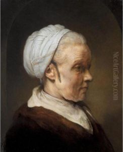 Study Of An Elderly Woman In A White Cap