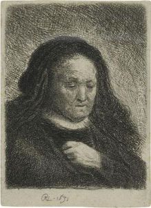 The Artist's Mother With Her Hand On Her Chest: Smallbust The Artist's Mother With Her Hand On Her Chest: Smallbust