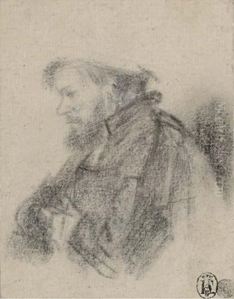 A Bearded Man, Half-length, In Profile To The Left - view 1