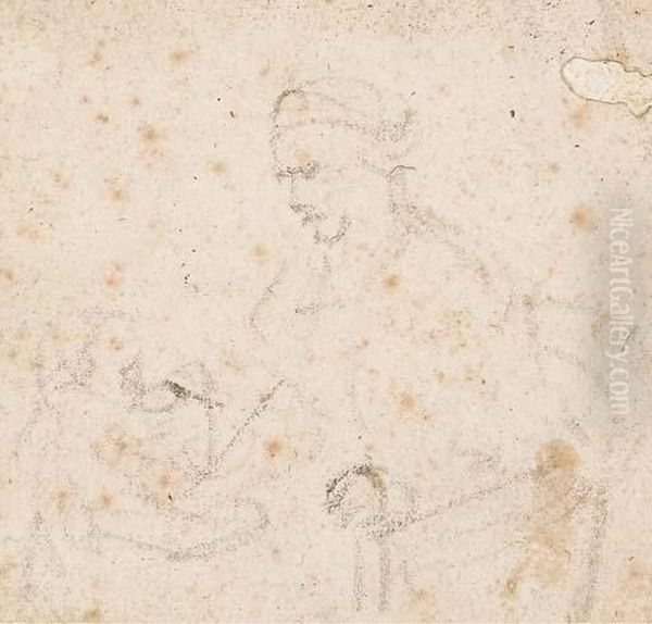 Un Homme Assis Avec Un Enfant Debout - view 1