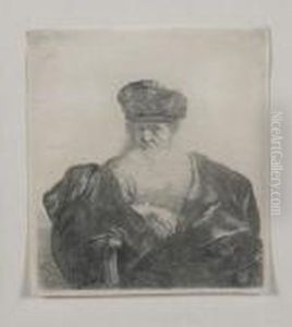 Old Man With Beard, Fur Cap And Velvet Cloak by Harmenszoon van Rijn Rembrandt