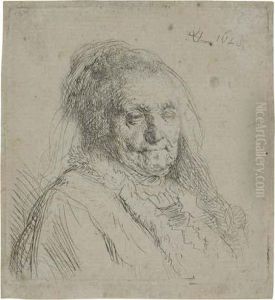 The Artist's Mother, Head And Bust: Three-quartersright The Artist's Mother, Head And Bust: Three-quartersright