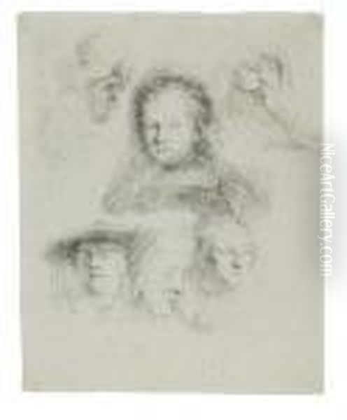 Studies Of The Studies: Head Of Saskia And Others - view 1