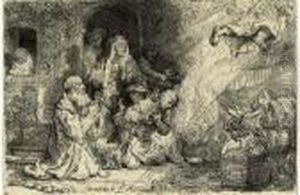 The Angel Departing From The Family Of Tobias (b., Holl. 43; H. 185)