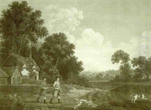 Two Gentlemen Going a Shooting, Plate 2 by George Stubbs