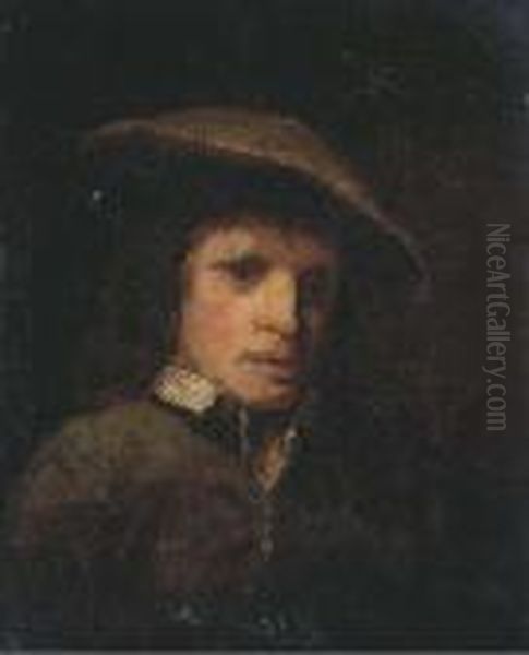 Portrait Of A Man, Bust-length, In A Green Coat, Chemise And Greencap - view 1